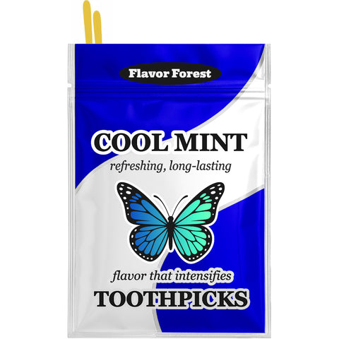 mint toothpicks flat shape